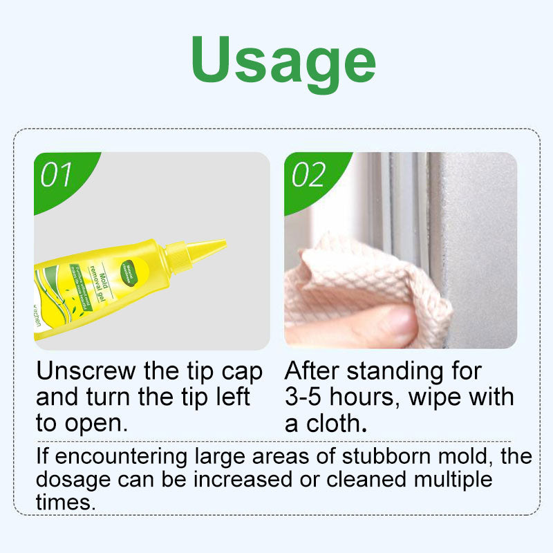 Gel zur Entfernung hartnäckiger Schimmelpilze