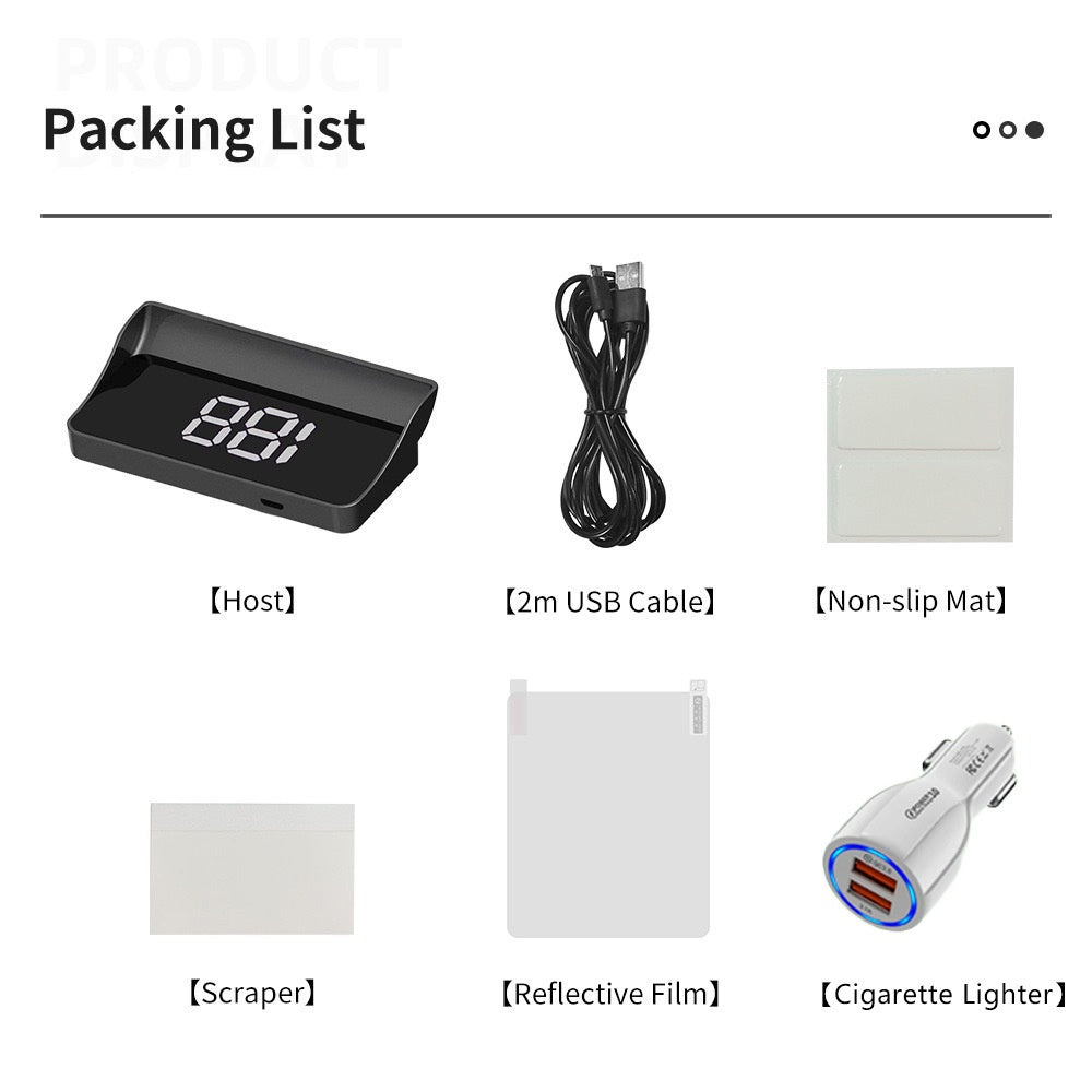 💥Escort für sicheres Fahren💥Auto-Head-up-Display-Tachometer