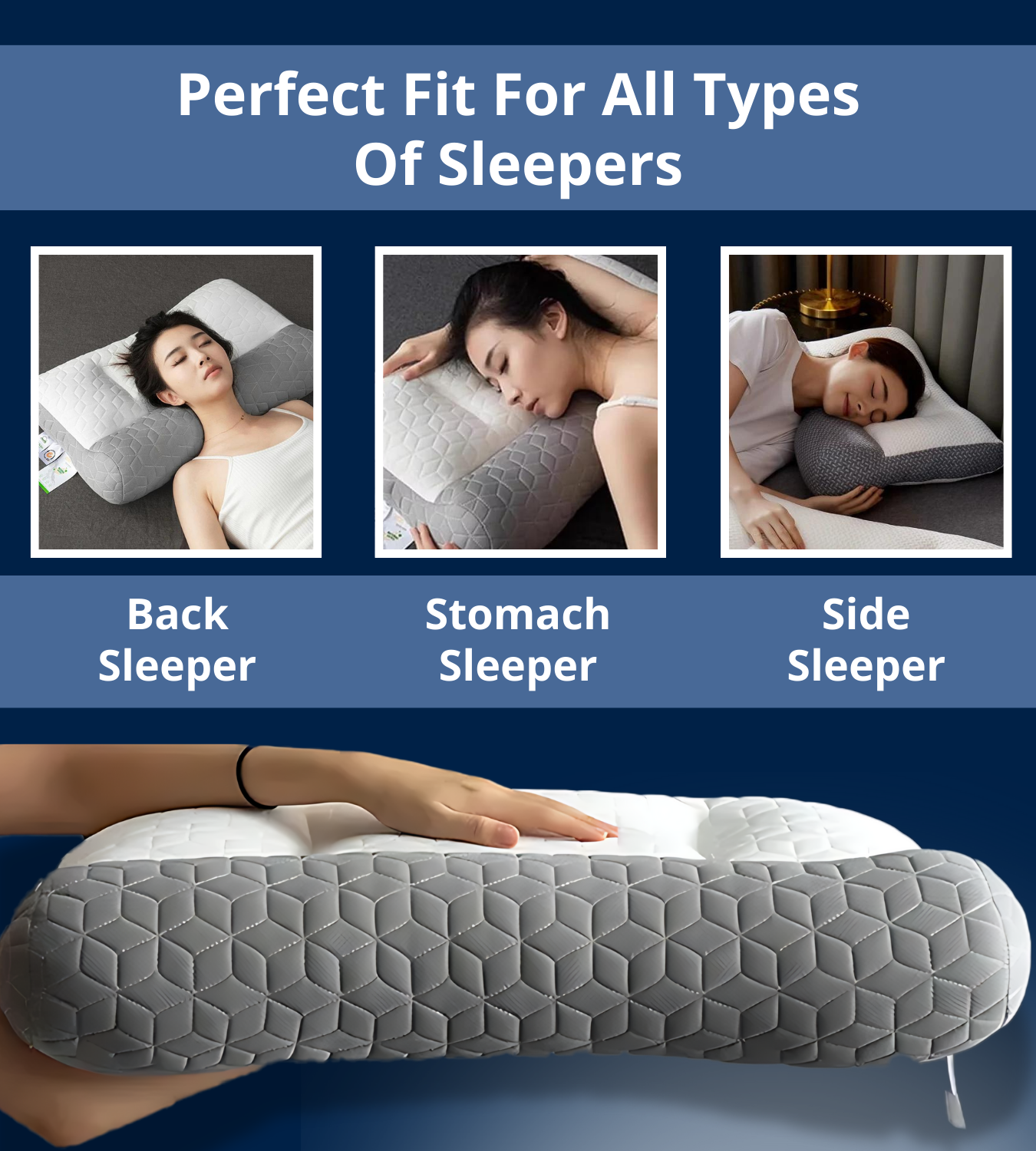 Ergonomisches Memory-Foam-Nackenstützkissen