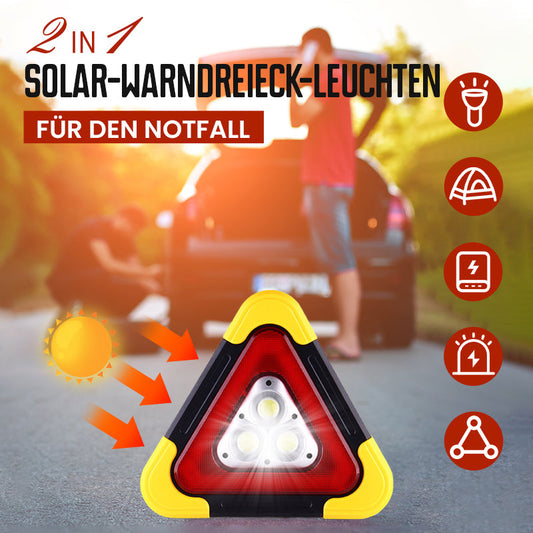 💥50% Rabatt💥2-in-1 Solar-Warndreieck-Leuchten für den Notfall