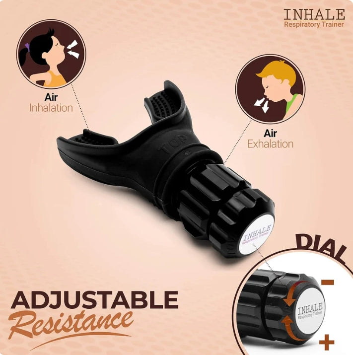 🔥Stärken Sie Ihren Körperbau👍Portables, einstellbares Atemtrainingsgerät