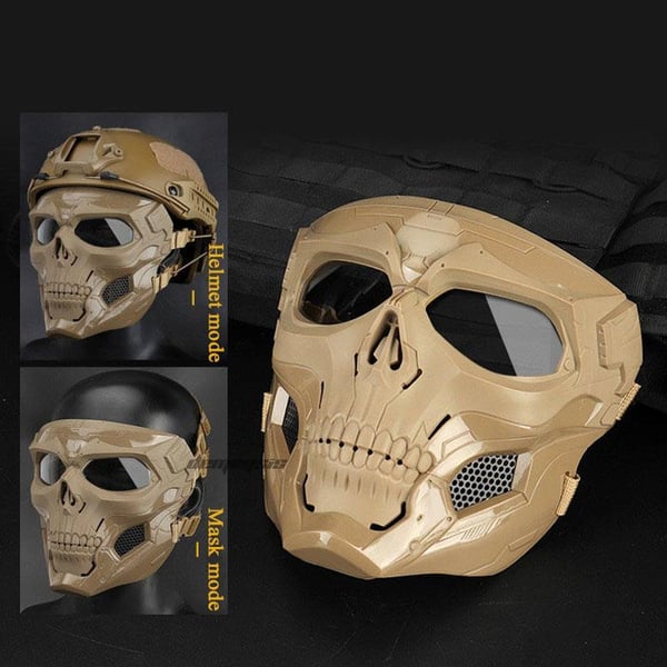 Schädel-Horror-Helm-Maske - 60% RABATT