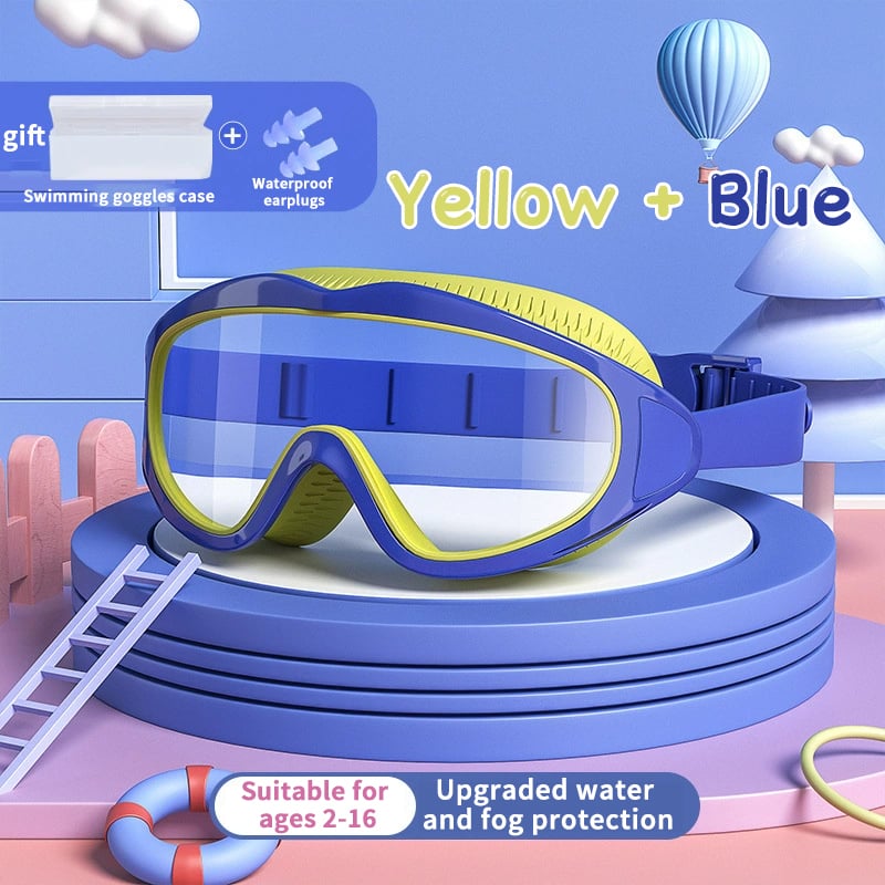 🍹2025 HEISS 50% Rabatt🔥HD-wasserdichte und antibeschlagende Kinder-Schwimmbrillen mit großem Rahmen