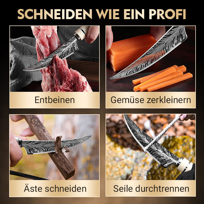 💝Neujahrsangebote💝Scharfe Geweih-Ausbeinmachete mit Machete und Geschenkbox