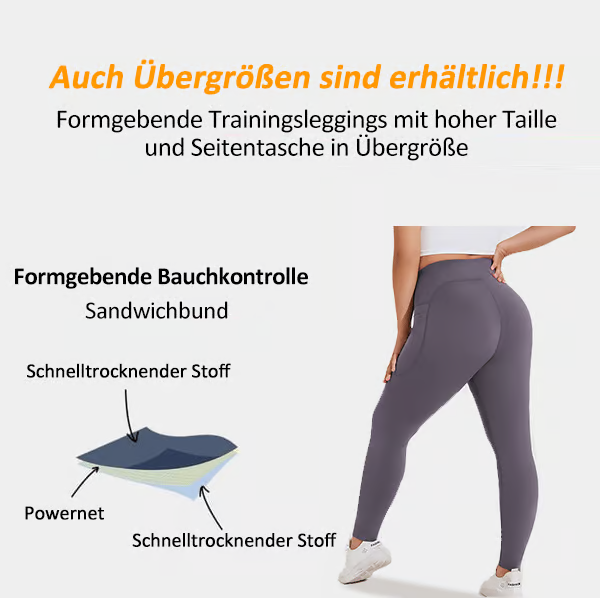 LETZTER TAG 49 % RABATT🔥High Waisted Butt Lifting Tummy Control Side Pocket Shaping Training UltraSculpt Leggings🔥