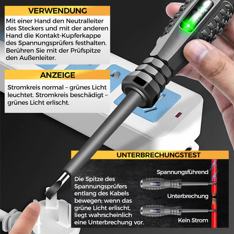 2-in-1 Magnetischer Schraubendreher und Spannungsprüfer