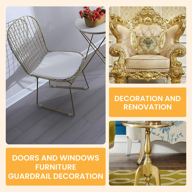 🔥🛡️Blattgoldfarbe auf Wasserbasis für Kunst, Malerei, Kunsthandwerk