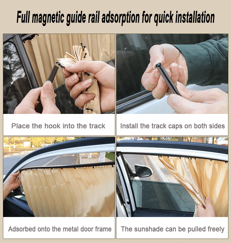 🌥️🔥Universal Fit Magnetic Auto Seite Fenster Privatsphäre Sunshade🚗