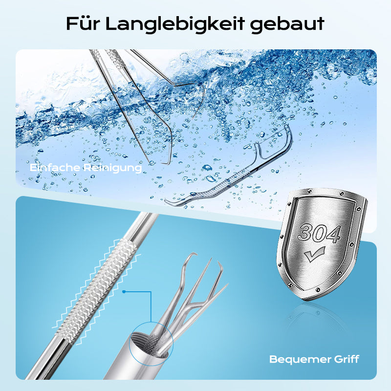 ⚡ Edelstahl Zahnstocher Set | Hygienisch & Langlebig 🦷✅