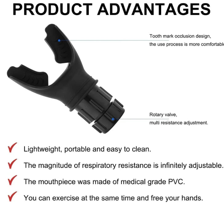 🔥Stärken Sie Ihren Körperbau👍Portables, einstellbares Atemtrainingsgerät