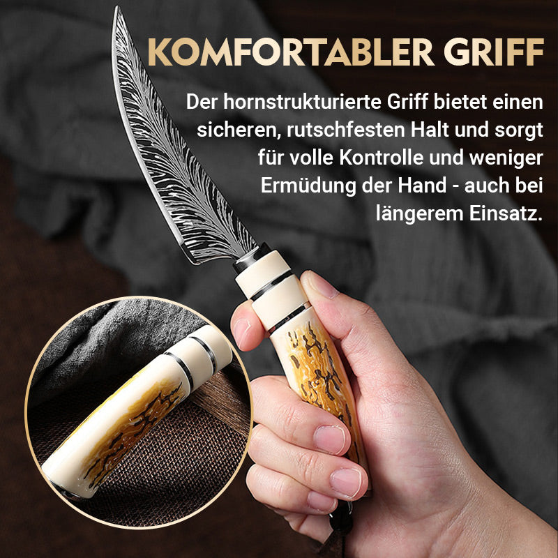 💝Neujahrsangebote💝Scharfe Geweih-Ausbeinmachete mit Machete und Geschenkbox
