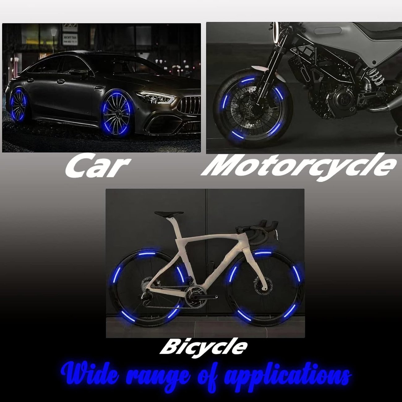 Reflektierende Auto-Felgenaufkleber