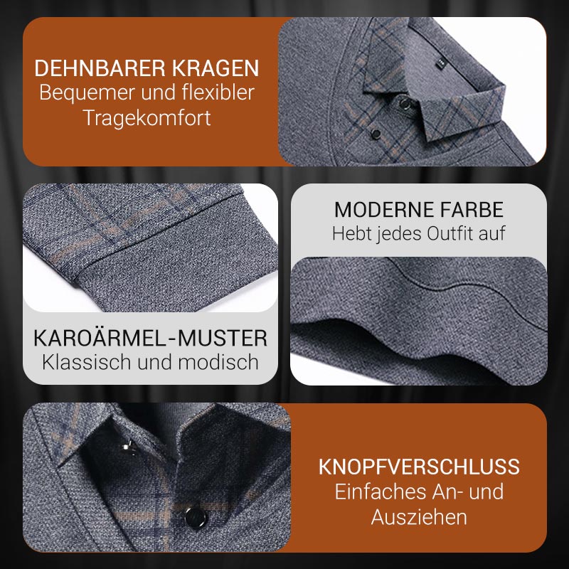 💥Heißer Verkauf 50% Rabatt👔Langarm-Oberteil in Layering-Optik für Herren