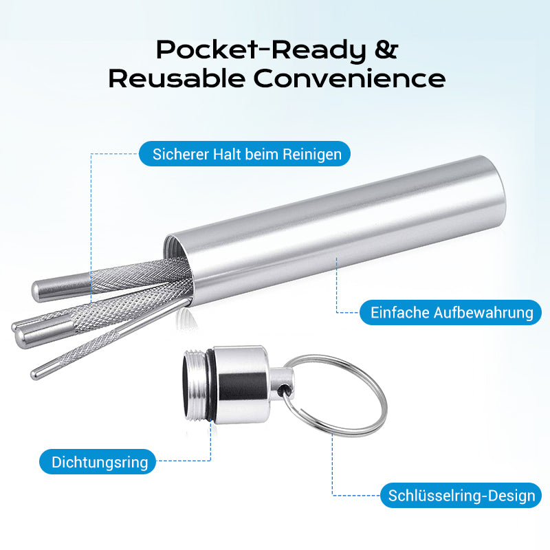 ⚡ Edelstahl Zahnstocher Set | Hygienisch & Langlebig 🦷✅