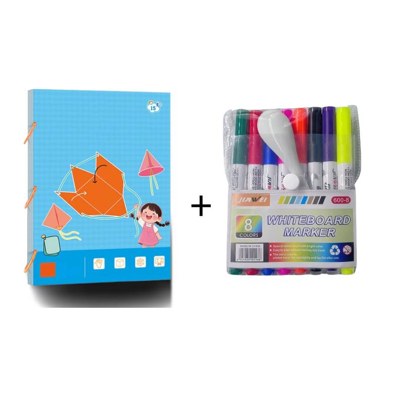 🔥Letzter Tag 50% REDUKTION👶✨Ziehschnur 3D-Geometrie Lernbuch