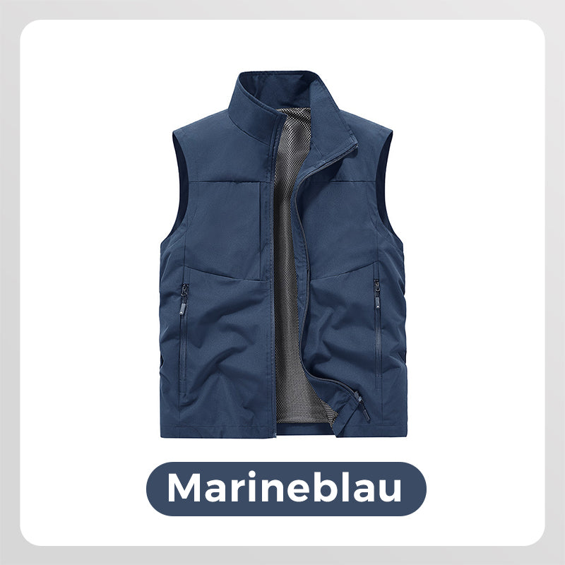 ⏳Begrenzte Zeit 50% Rabatt! 💥Wasserdichte Cargoweste für Herren