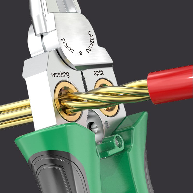 🔥8-in-1-Multifunktions-Drahtschneiderschere mit elektrischem Test