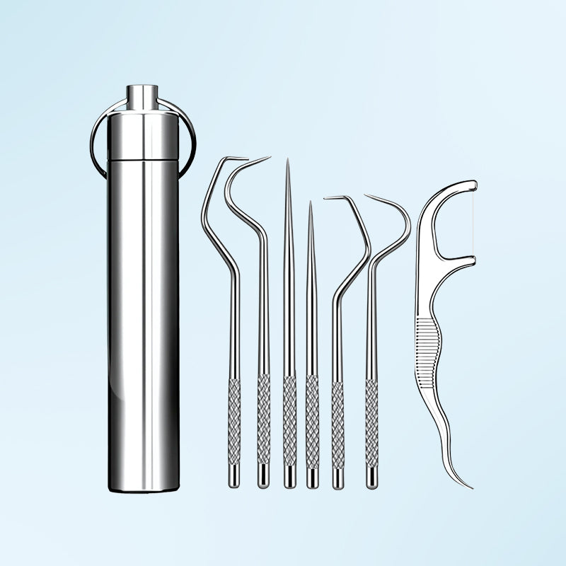 ⚡ Edelstahl Zahnstocher Set | Hygienisch & Langlebig 🦷✅