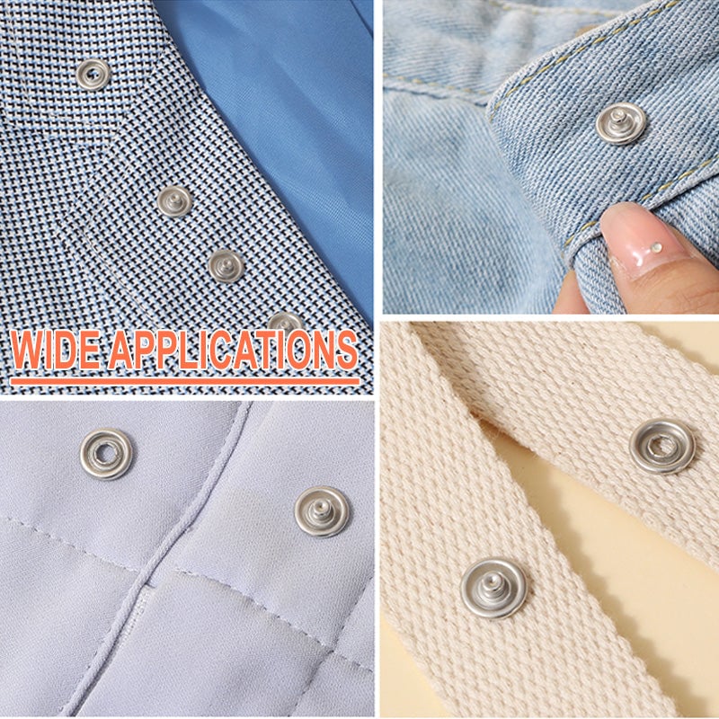 ✨Metalldruckknöpfe mit Befestigungszange Werkzeugsatz