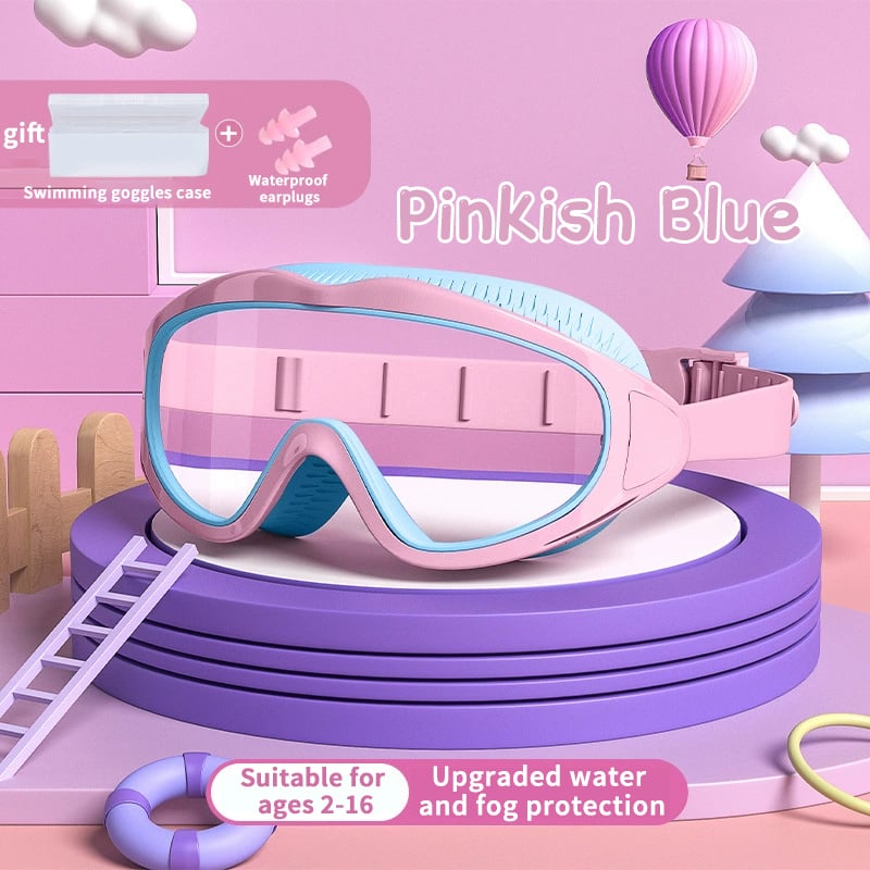 🍹2025 HEISS 50% Rabatt🔥HD-wasserdichte und antibeschlagende Kinder-Schwimmbrillen mit großem Rahmen