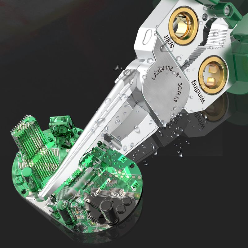 🔥8-in-1-Multifunktions-Drahtschneiderschere mit elektrischem Test