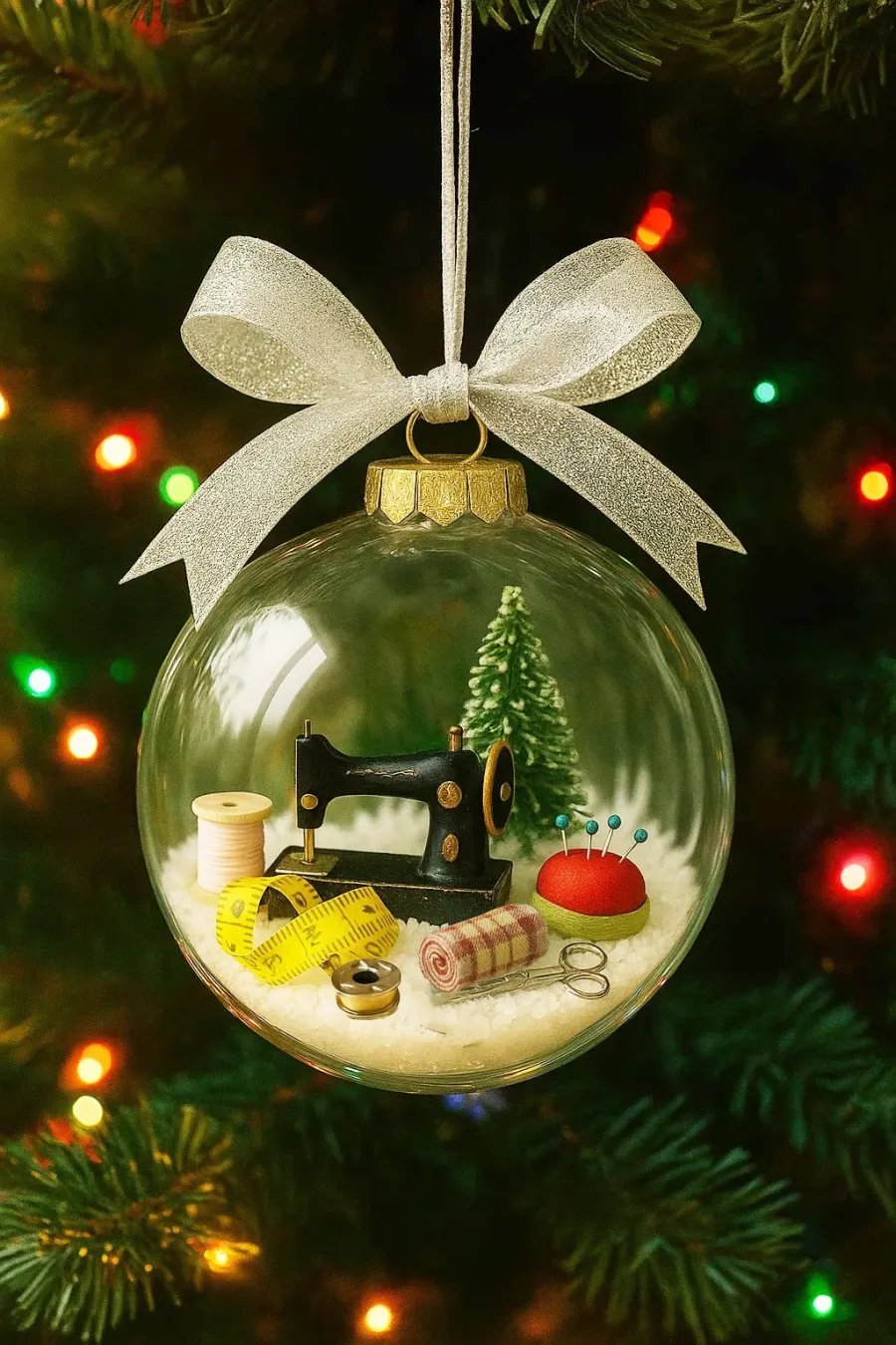 🔥🔥Last day sale 50% OFF🔥💥Holiday Sewing Snow Globe Ornament🎄
