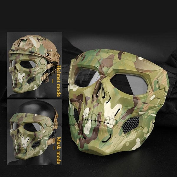 Schädel-Horror-Helm-Maske - 60% RABATT