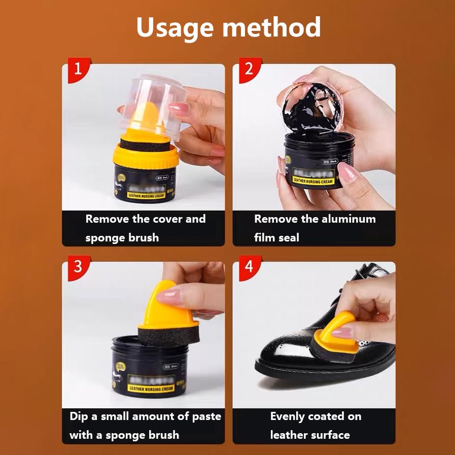 ✨✨【Kaufen Sie 1 und erhalten Sie 1 gratis】✨✨Flüssige Schuhcreme zur Lederreparaturcreme ✨✨