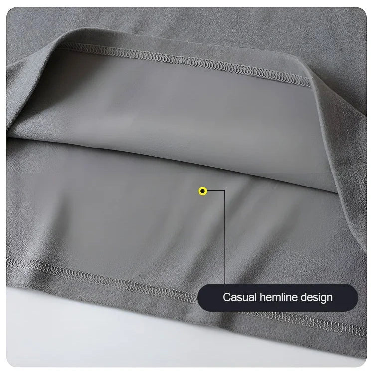 🎅Bestes Geschenk für Ihn🔥 Doppelseitiges Herren-Hemd aus Kunstsamt mit halbem Rollkragen