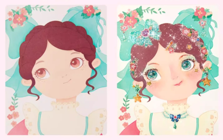 👑 50% RABATT SONDERANGEBOT! ✨ 3-in-1 Prinzessin Ankleid- & Schminkset - Enthält Kronen, Zauberstäbe & Schminke für Kreative Rollenspiele 🧚‍♀️✨