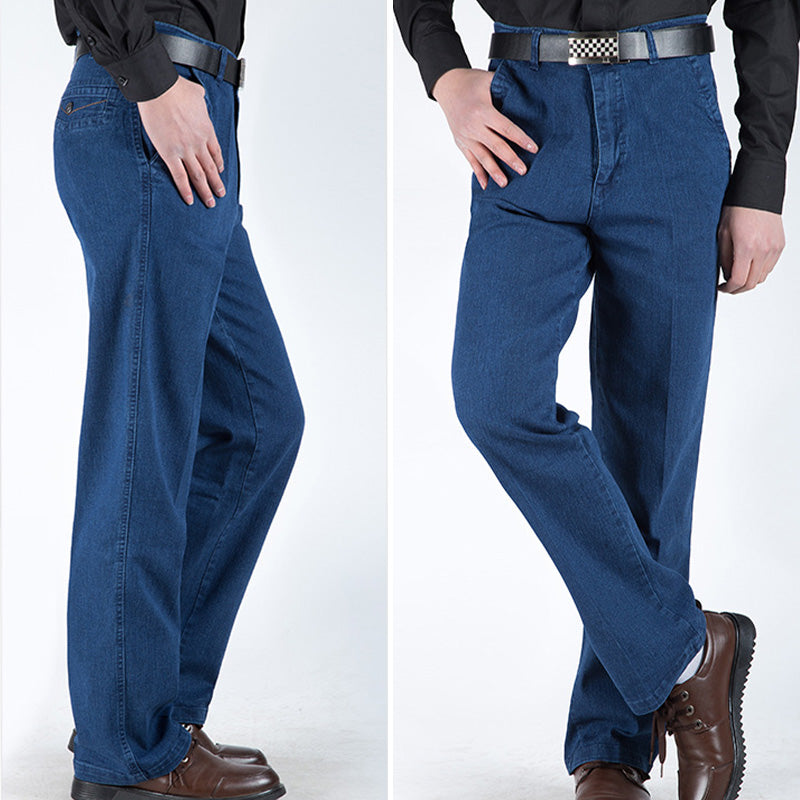 👖Herrenjeans mit hoher Taille und gerader Passform