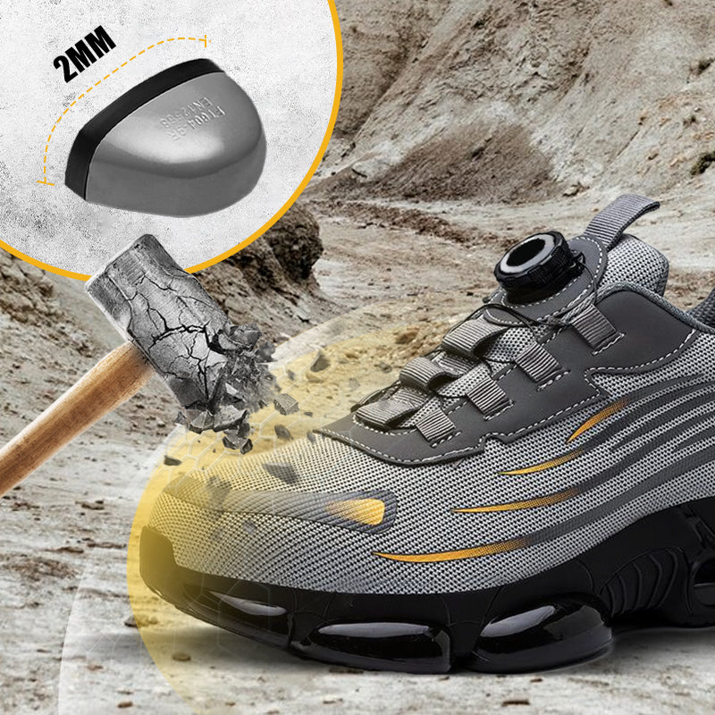 🔥2025 Heißer Verkauf 50% RABATT🔥Schlag- und stichfeste Sicherheitsschuhe mit Drehknopf
