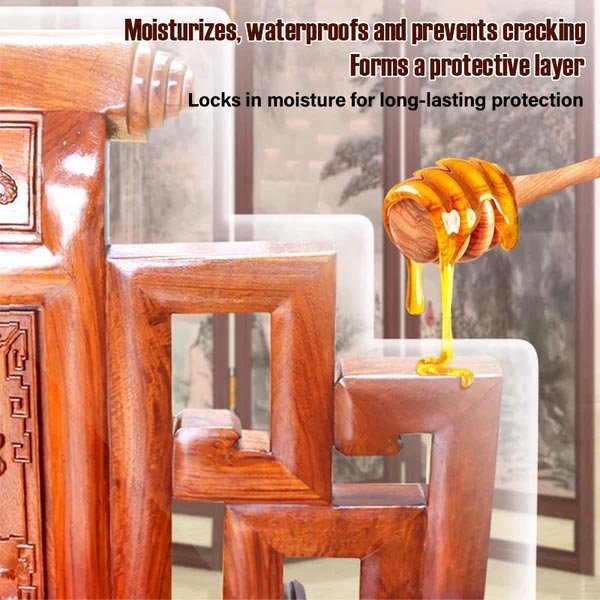 🌟Qualität und umweltfreundliche Wah🌿Natürliches Bienenwachs und Orangenöl-Holzpflegemittel