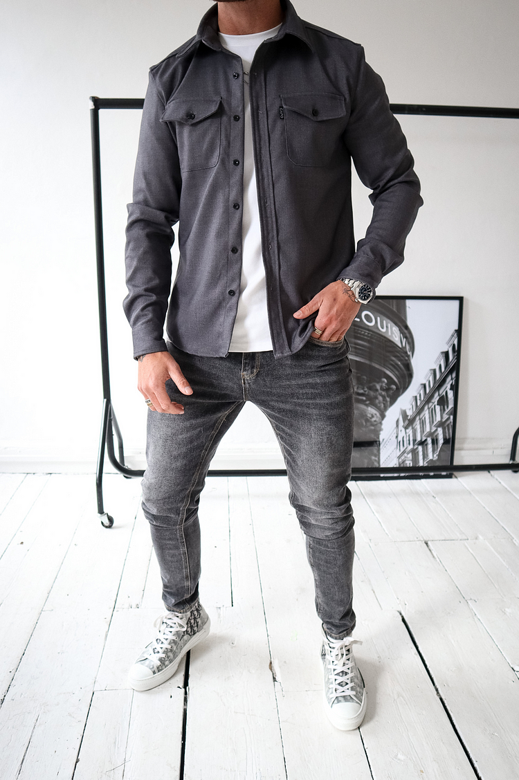 Button-Down-Hemdjacke