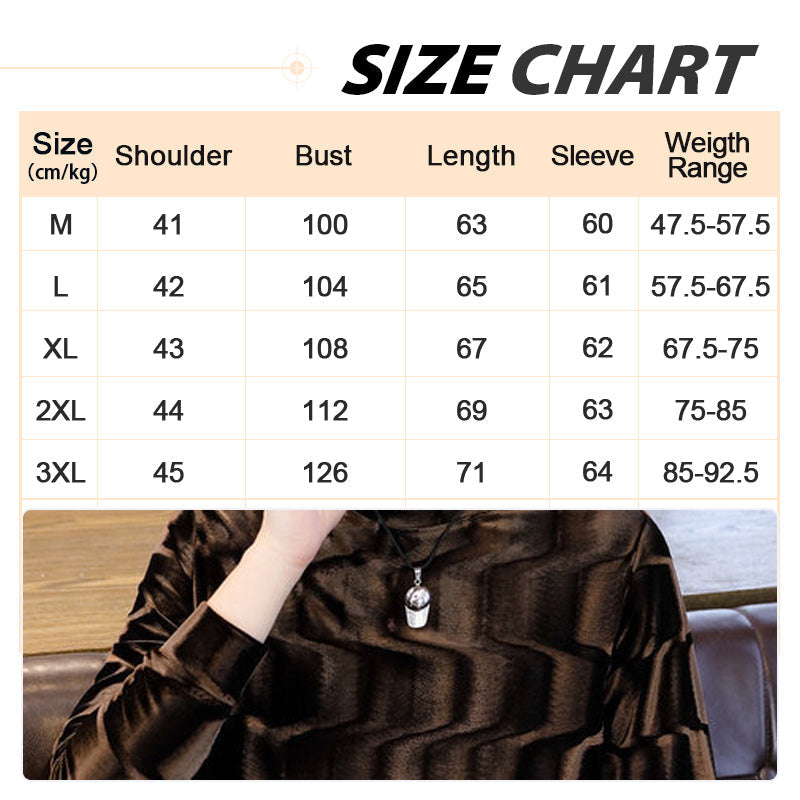 Herren Longsleeve mit Rundhalsausschnitt und Wellenmuster