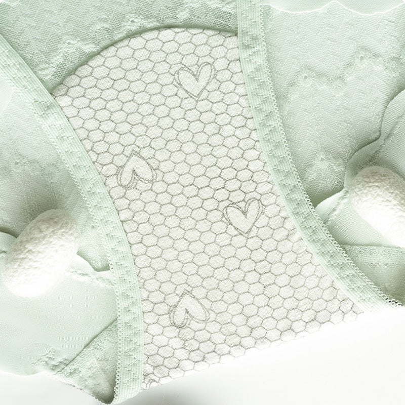 🔥Kaufe 1, bekomme 2 gratis🔥Bequeme atmungsaktive nahtlose Spitzen-Slips mit hoher Taille