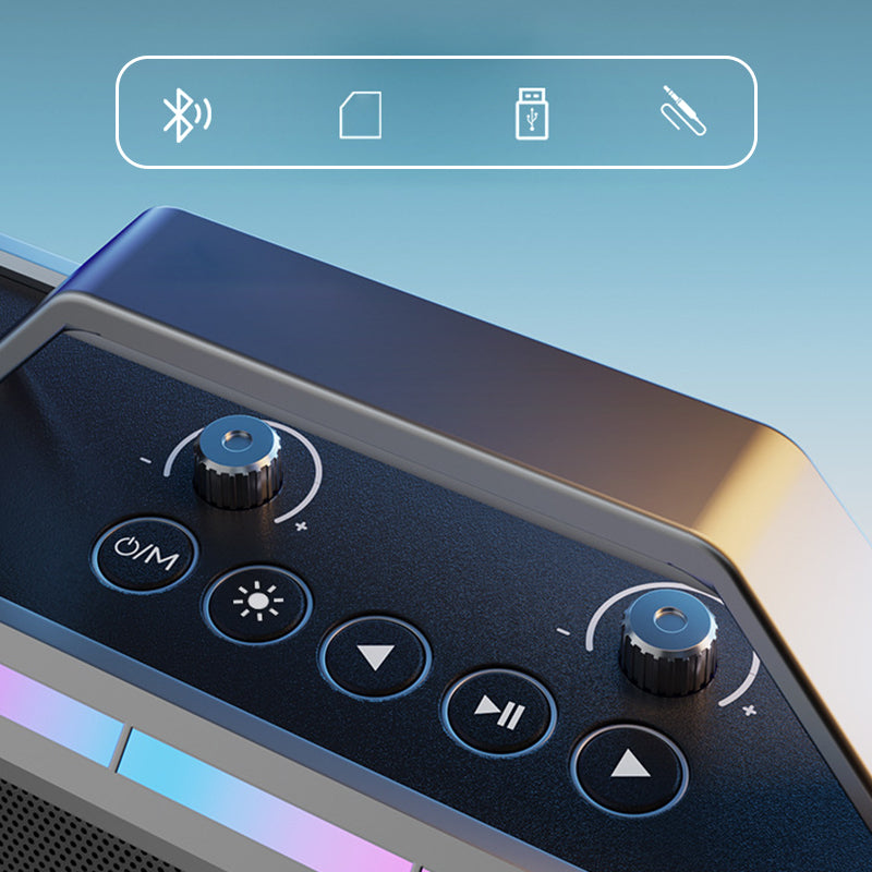 200W Bluetooth Karaoke Lautsprecher mit drahtlosem Mikrofon