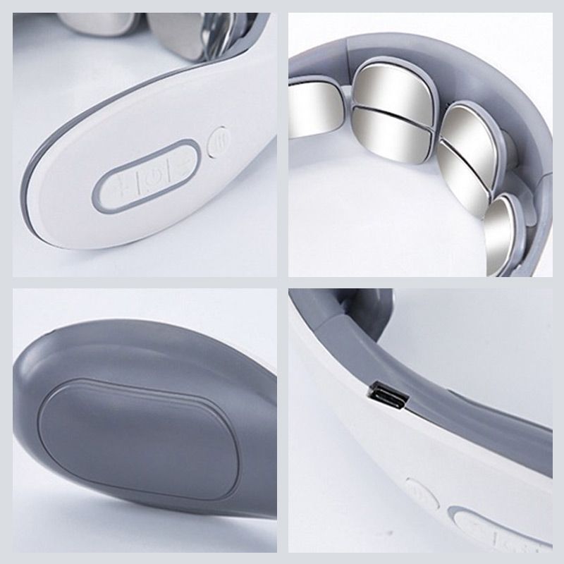 Ideales Geschenk - Pousbo® Tragbares Nackenmassagegerät mit Wärme