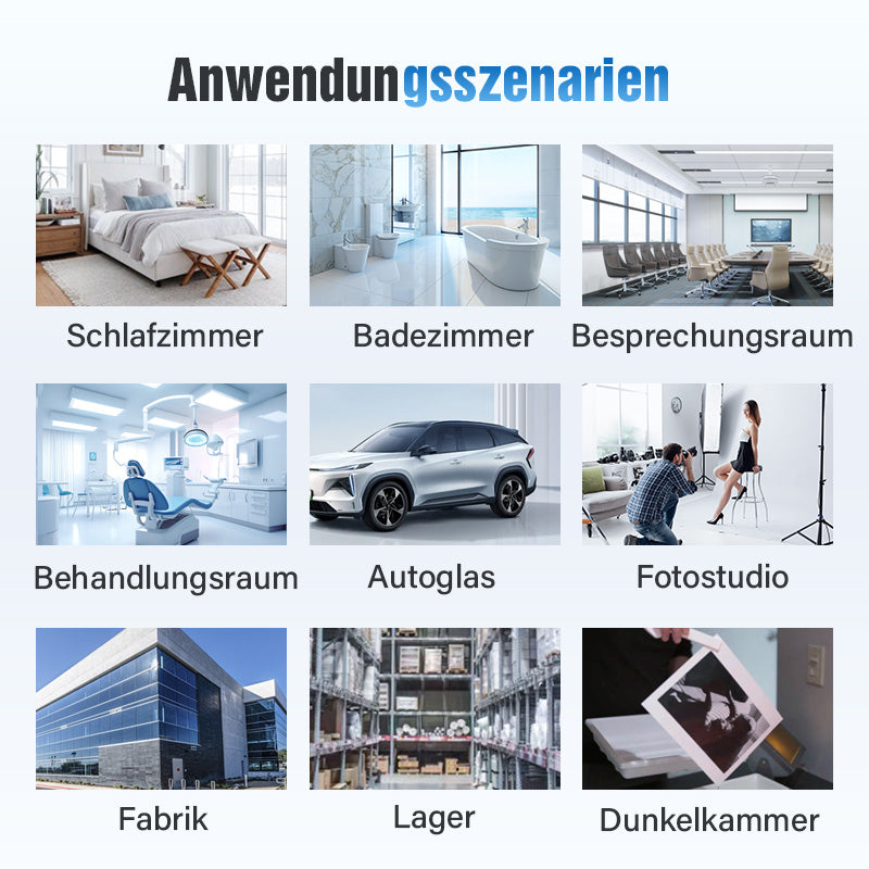 🔥 2025 Neues Upgrade 🔥 Einseitige Wärmedämm-Sichtschutzfolie aus Glas