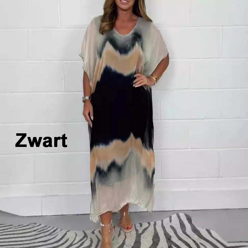 ✨ Bequemes, lässiges Chiffon-Dip-Dye-Kleid für Damen