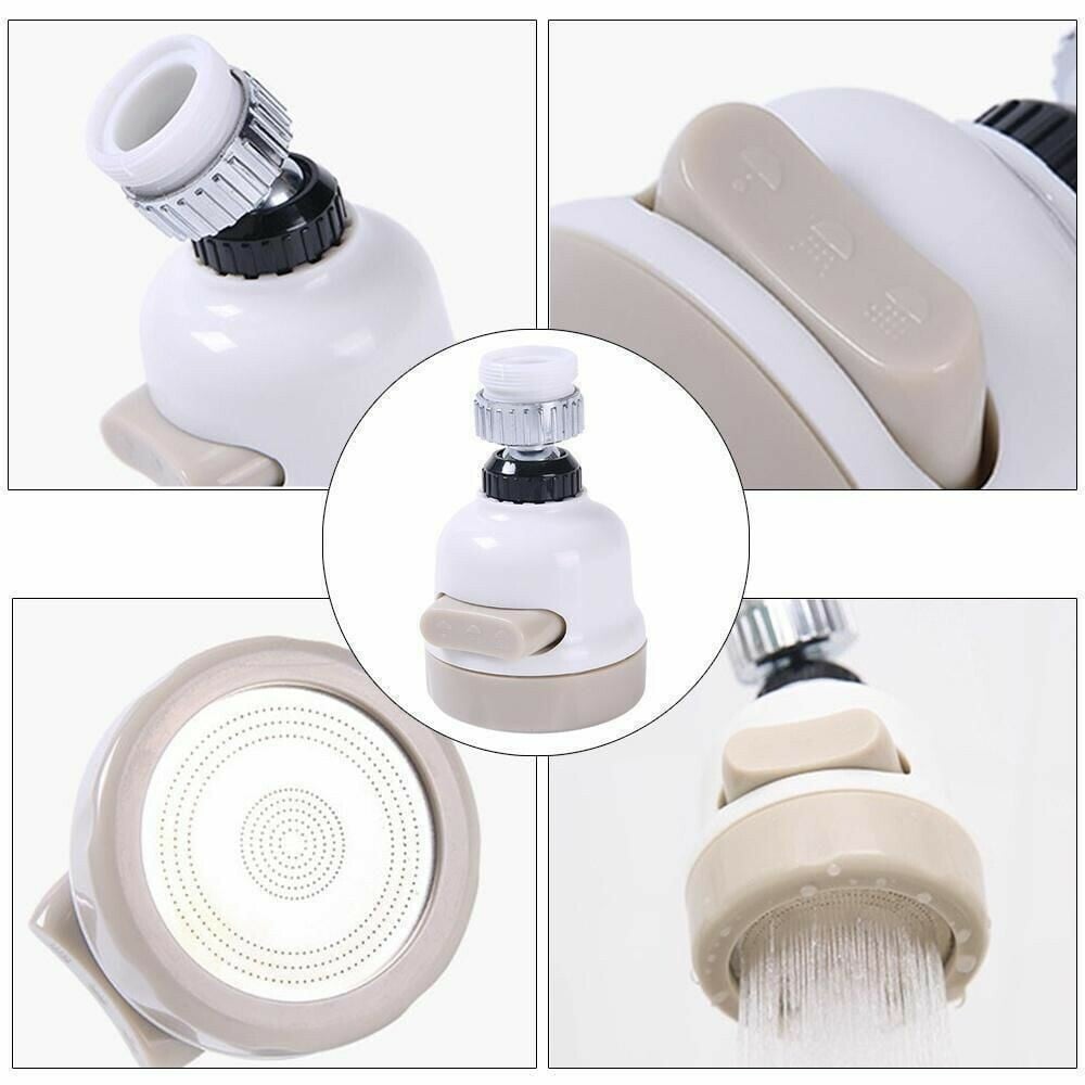 360 Grad drehbar Anschluss Düse für Wasserhahn, ABS/Metall