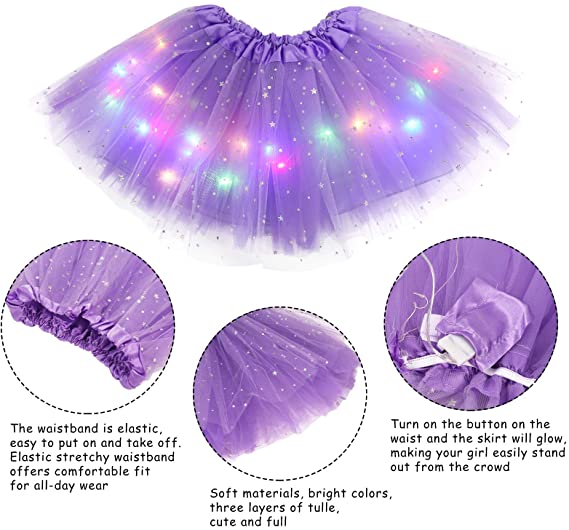 💕Heißer Verkauf 50 % Rabatt🌸✨Magischer & leuchtender LED-Tutu-Rock✨