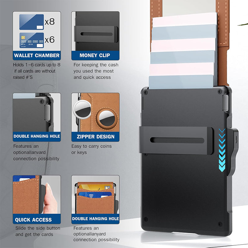 🔥Herren-Geldbörse, zweifach gefaltet, minimalistisch