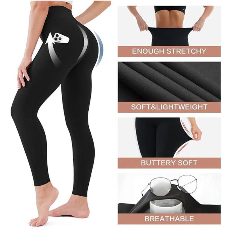 🔥 Figurformende High-Waist-Leggings mit Po-Lift & Seitentasche | 37% OFF