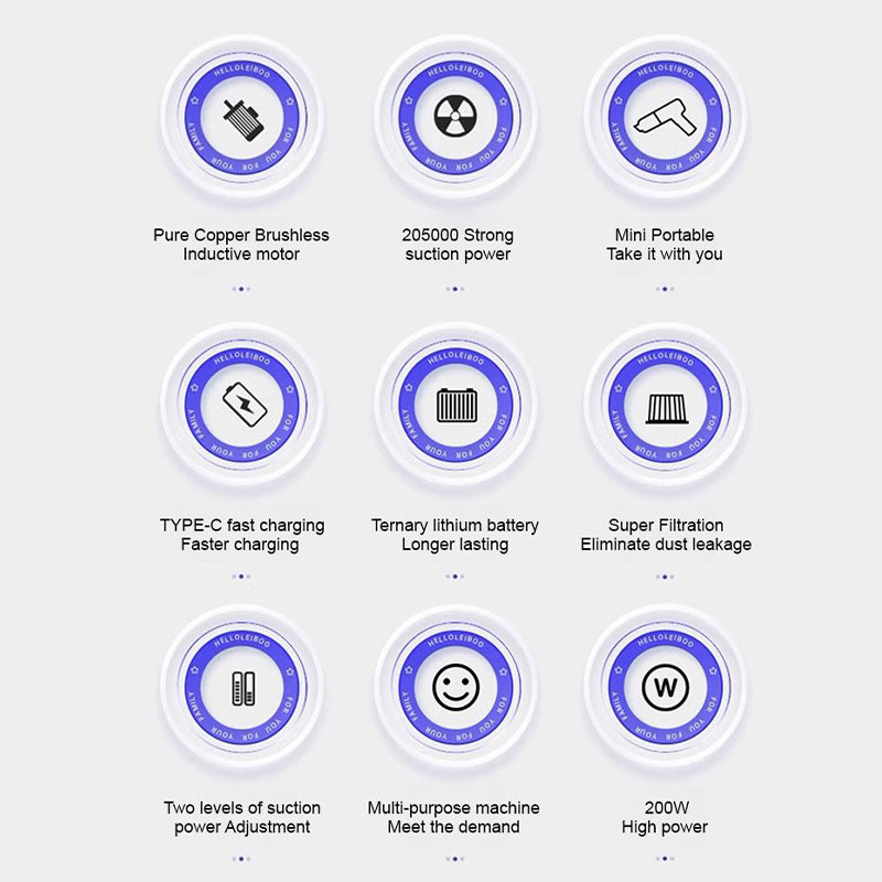 🔥HEISSER VERKAUF🔥Leistungsstarker tragbarer Multifunktionsstaubsauger