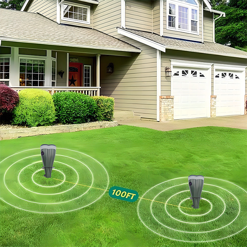 🌸Frühjahrsverkauf 45% Rabatt🌸 Solarbetriebener, wasserdichter Schraub-Wühlmausschreck