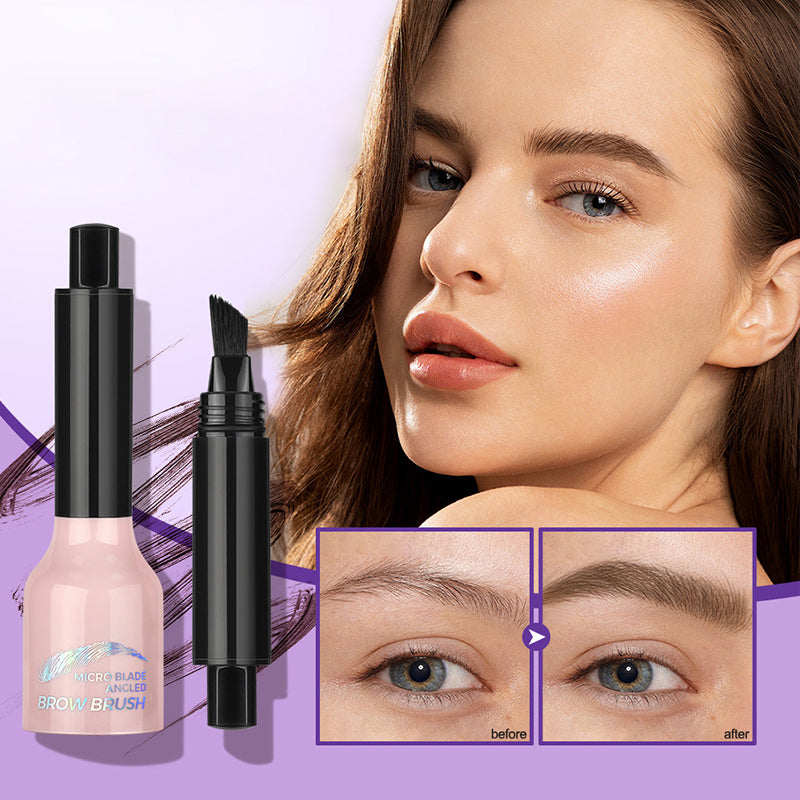 💋Super dick 💋Abgewinkelter Pinsel & Dip Flüssiger Augenbrauenstift