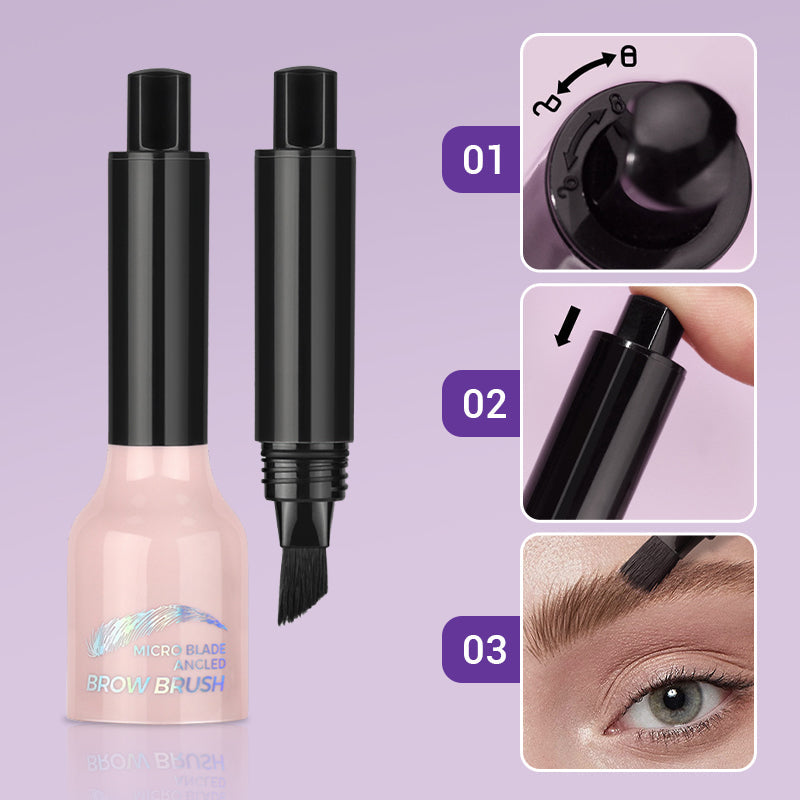 💋Super dick 💋Abgewinkelter Pinsel & Dip Flüssiger Augenbrauenstift