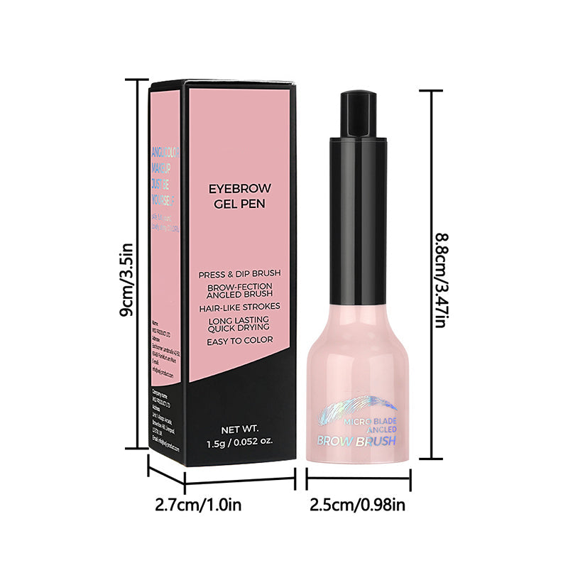 💋Super dick 💋Abgewinkelter Pinsel & Dip Flüssiger Augenbrauenstift
