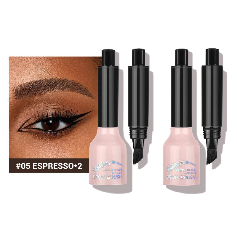 💋Super dick 💋Abgewinkelter Pinsel & Dip Flüssiger Augenbrauenstift